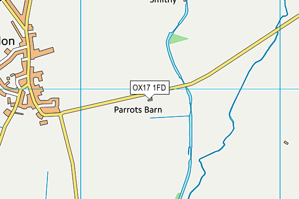 OX17 1FD map - OS VectorMap District (Ordnance Survey)