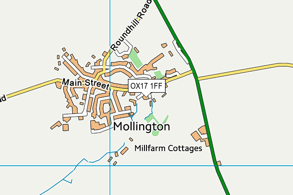 OX17 1FF map - OS VectorMap District (Ordnance Survey)