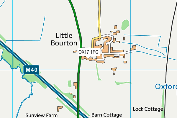 OX17 1FG map - OS VectorMap District (Ordnance Survey)