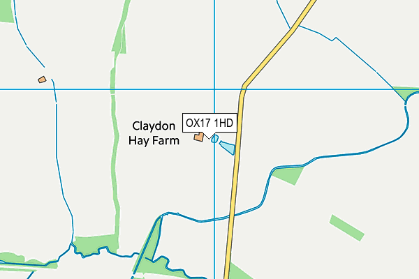 OX17 1HD map - OS VectorMap District (Ordnance Survey)