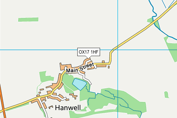 OX17 1HF map - OS VectorMap District (Ordnance Survey)