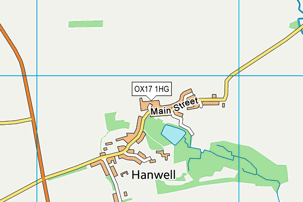 OX17 1HG map - OS VectorMap District (Ordnance Survey)