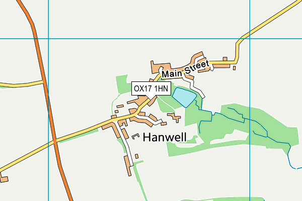 OX17 1HN map - OS VectorMap District (Ordnance Survey)