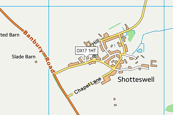 OX17 1HT map - OS VectorMap District (Ordnance Survey)