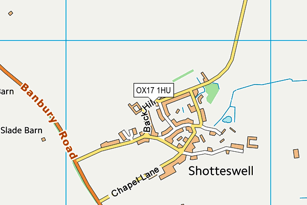 OX17 1HU map - OS VectorMap District (Ordnance Survey)