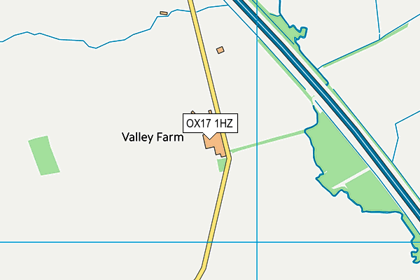 OX17 1HZ map - OS VectorMap District (Ordnance Survey)