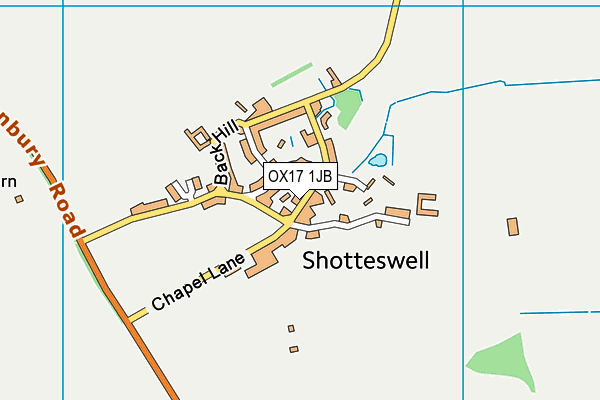 OX17 1JB map - OS VectorMap District (Ordnance Survey)