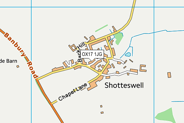 OX17 1JG map - OS VectorMap District (Ordnance Survey)