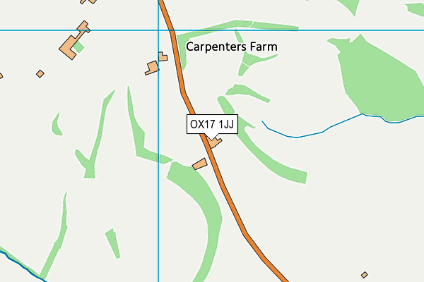 OX17 1JJ map - OS VectorMap District (Ordnance Survey)