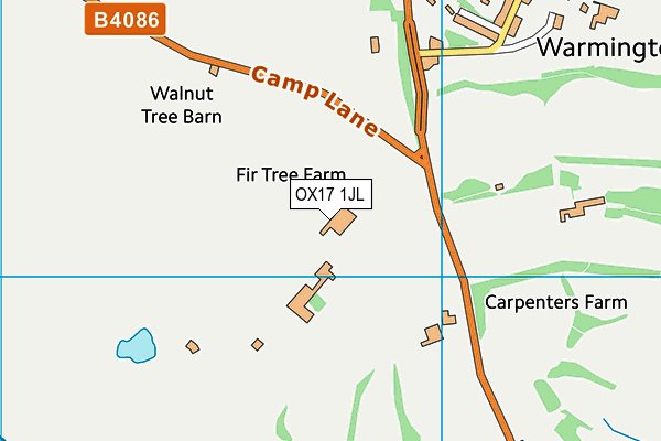 OX17 1JL map - OS VectorMap District (Ordnance Survey)