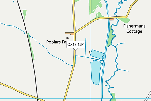 OX17 1JP map - OS VectorMap District (Ordnance Survey)