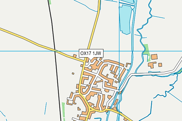 OX17 1JW map - OS VectorMap District (Ordnance Survey)