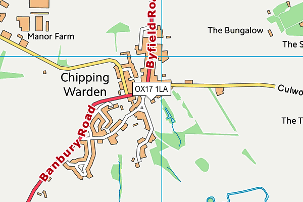 OX17 1LA map - OS VectorMap District (Ordnance Survey)