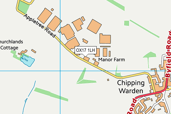 OX17 1LH map - OS VectorMap District (Ordnance Survey)