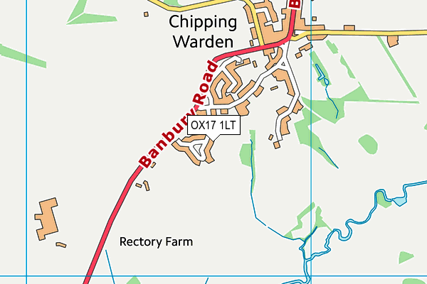 OX17 1LT map - OS VectorMap District (Ordnance Survey)