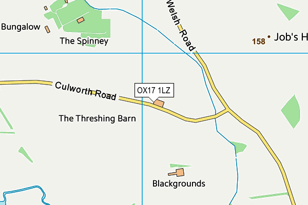 OX17 1LZ map - OS VectorMap District (Ordnance Survey)