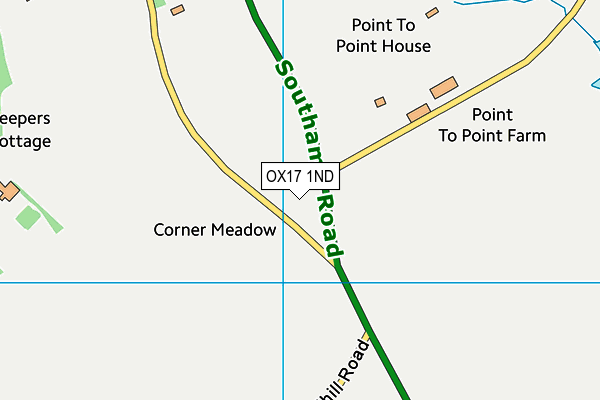 OX17 1ND map - OS VectorMap District (Ordnance Survey)