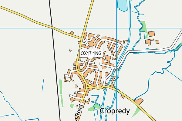 OX17 1NG map - OS VectorMap District (Ordnance Survey)