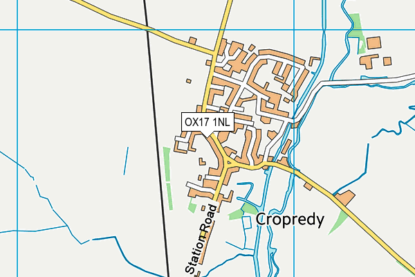 OX17 1NL map - OS VectorMap District (Ordnance Survey)