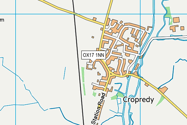 OX17 1NN map - OS VectorMap District (Ordnance Survey)