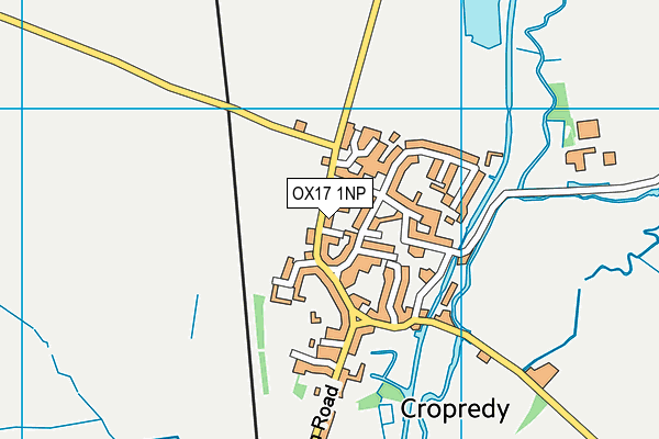 OX17 1NP map - OS VectorMap District (Ordnance Survey)