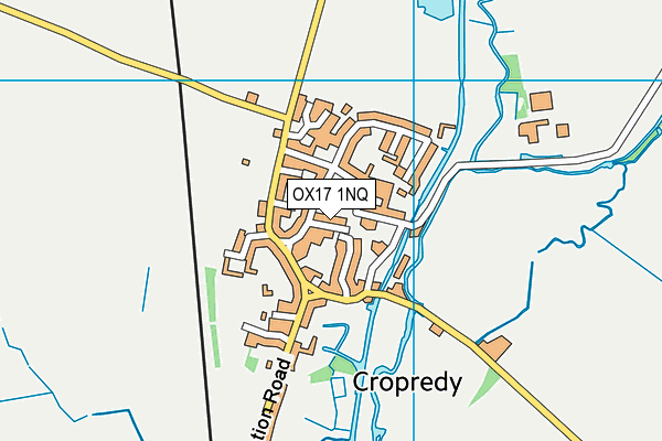OX17 1NQ map - OS VectorMap District (Ordnance Survey)