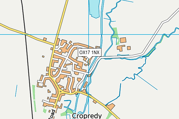 OX17 1NX map - OS VectorMap District (Ordnance Survey)