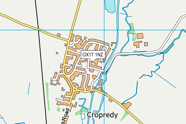 OX17 1NZ map - OS VectorMap District (Ordnance Survey)