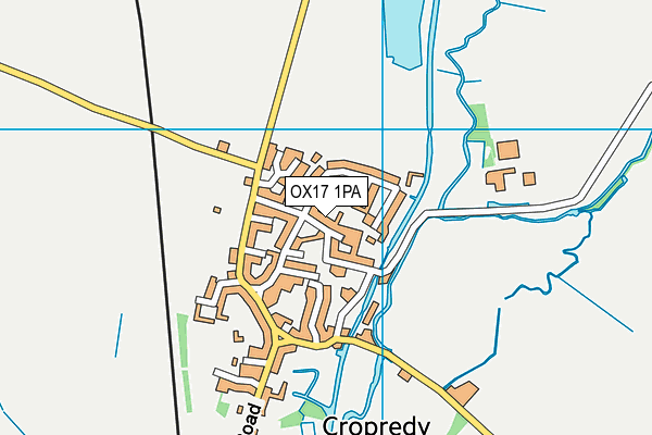 OX17 1PA map - OS VectorMap District (Ordnance Survey)