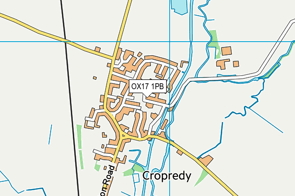 OX17 1PB map - OS VectorMap District (Ordnance Survey)