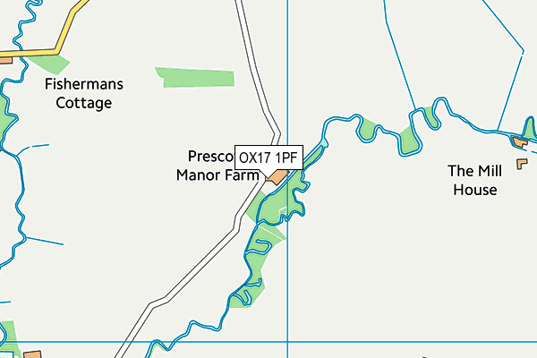 OX17 1PF map - OS VectorMap District (Ordnance Survey)