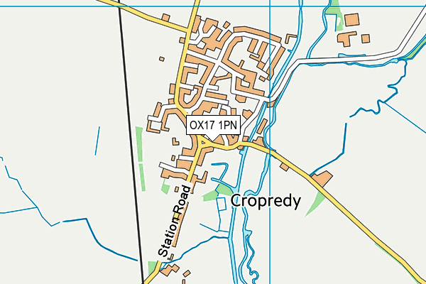 OX17 1PN map - OS VectorMap District (Ordnance Survey)