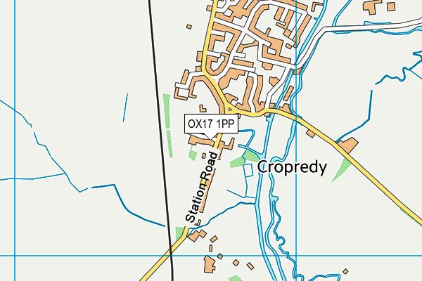 OX17 1PP map - OS VectorMap District (Ordnance Survey)