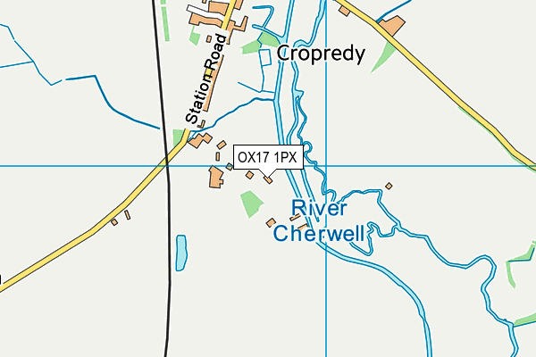 OX17 1PX map - OS VectorMap District (Ordnance Survey)