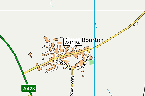 OX17 1QJ map - OS VectorMap District (Ordnance Survey)