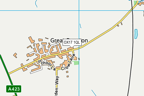 OX17 1QL map - OS VectorMap District (Ordnance Survey)