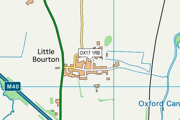 OX17 1RB map - OS VectorMap District (Ordnance Survey)