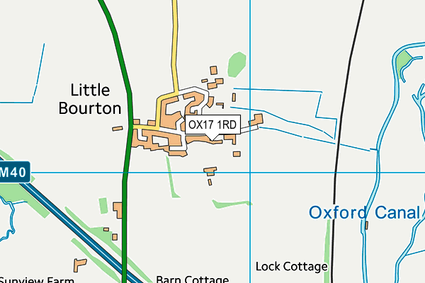 OX17 1RD map - OS VectorMap District (Ordnance Survey)