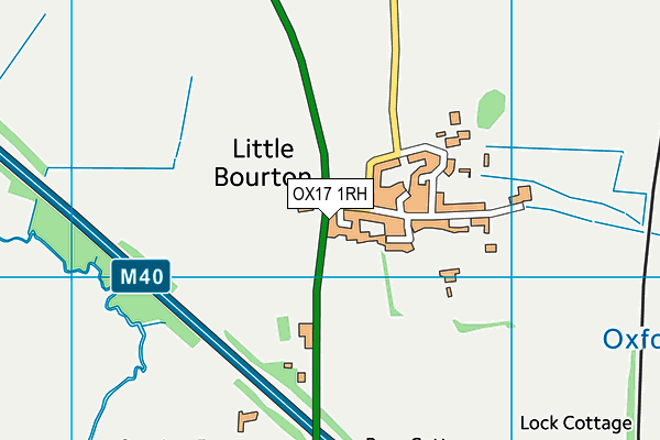 OX17 1RH map - OS VectorMap District (Ordnance Survey)