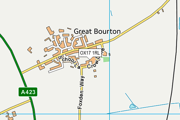 OX17 1RL map - OS VectorMap District (Ordnance Survey)