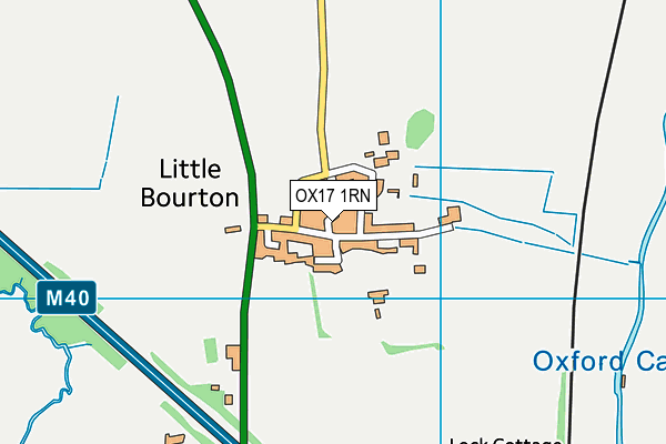 OX17 1RN map - OS VectorMap District (Ordnance Survey)