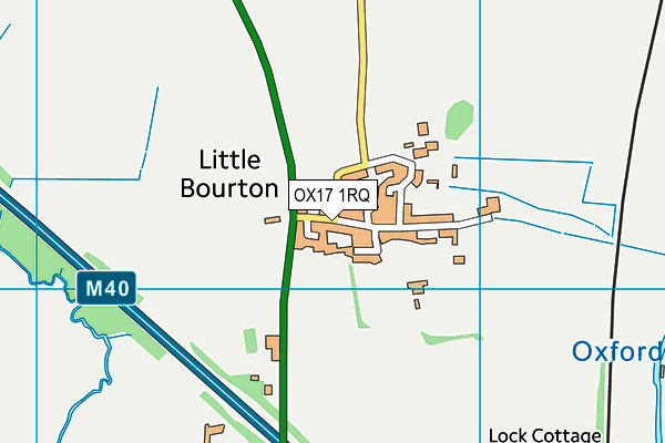 OX17 1RQ map - OS VectorMap District (Ordnance Survey)