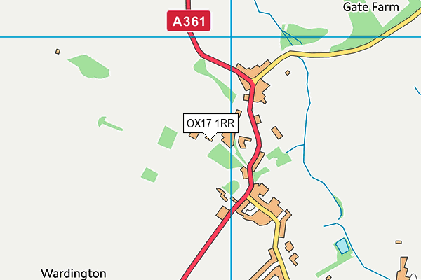 OX17 1RR map - OS VectorMap District (Ordnance Survey)