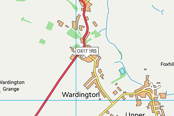 OX17 1RS map - OS VectorMap District (Ordnance Survey)