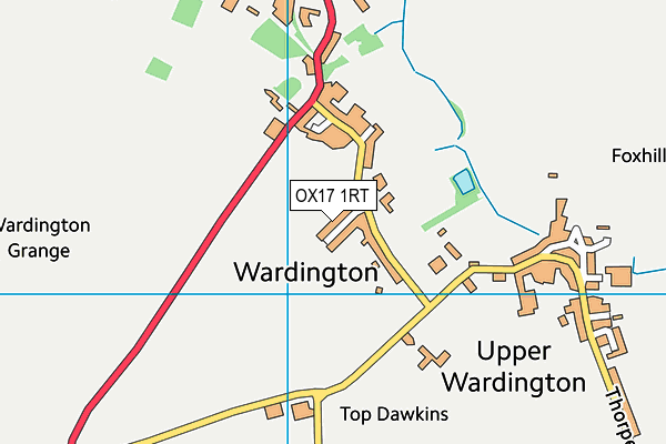 OX17 1RT map - OS VectorMap District (Ordnance Survey)