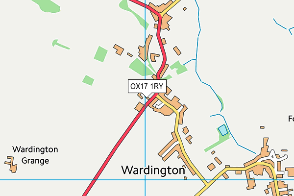 OX17 1RY map - OS VectorMap District (Ordnance Survey)