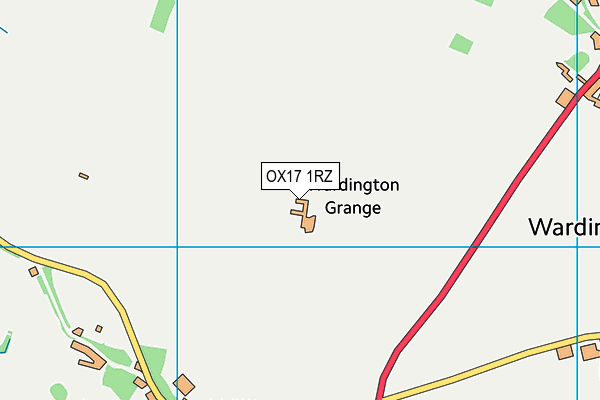 OX17 1RZ map - OS VectorMap District (Ordnance Survey)