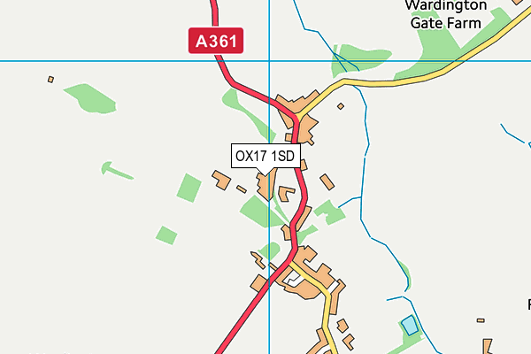 OX17 1SD map - OS VectorMap District (Ordnance Survey)