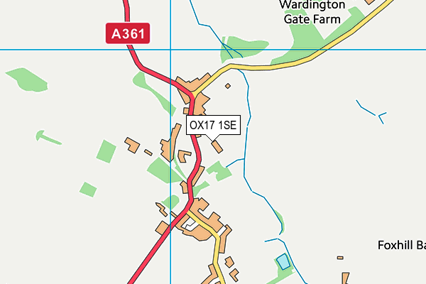 OX17 1SE map - OS VectorMap District (Ordnance Survey)