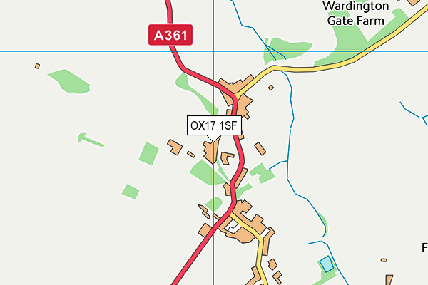 OX17 1SF map - OS VectorMap District (Ordnance Survey)